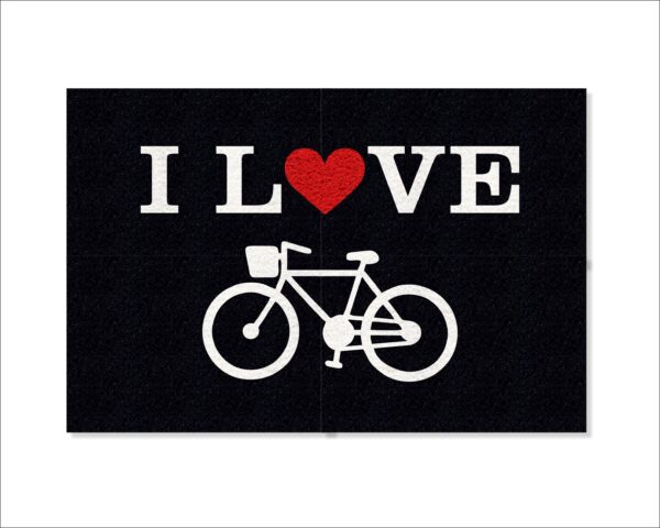 CAPACHO BICICLETA I LOVE - Imagem 3