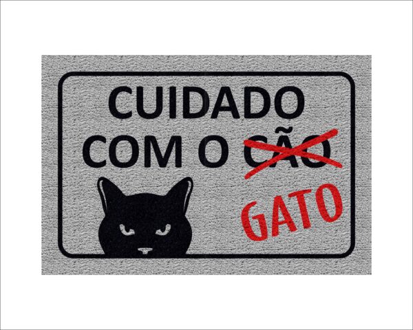 CAPACHO CUIDADO COM O GATO