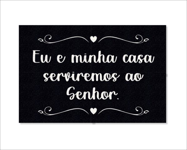 CAPACHO EU E MINHA CASA SERVIREMOS AO SENHOR - Imagem 3