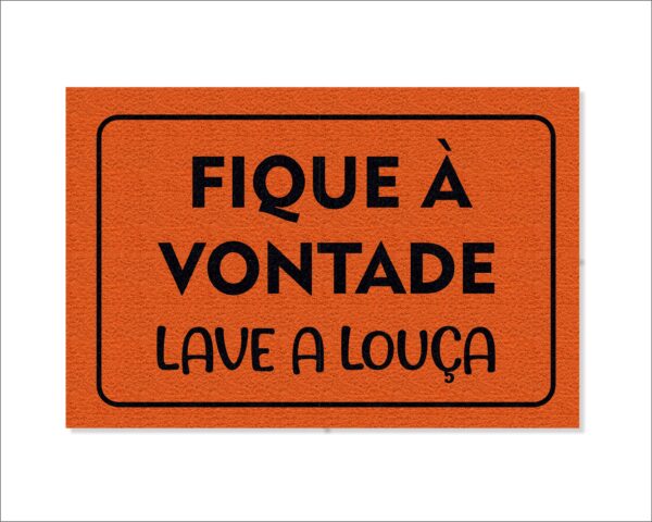 CAPACHO FIQUE À VONTADE LAVE A LOUÇA - Imagem 3