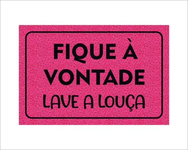 CAPACHO FIQUE À VONTADE LAVE A LOUÇA