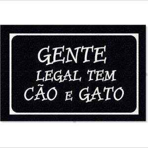 CAPACHO GENTE LEGAL TEM CÃO E GATO