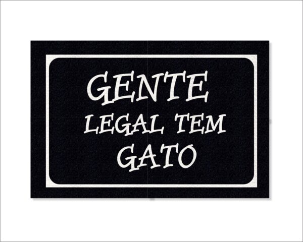 CAPACHO GENTE LEGAL TEM GATO - Imagem 2