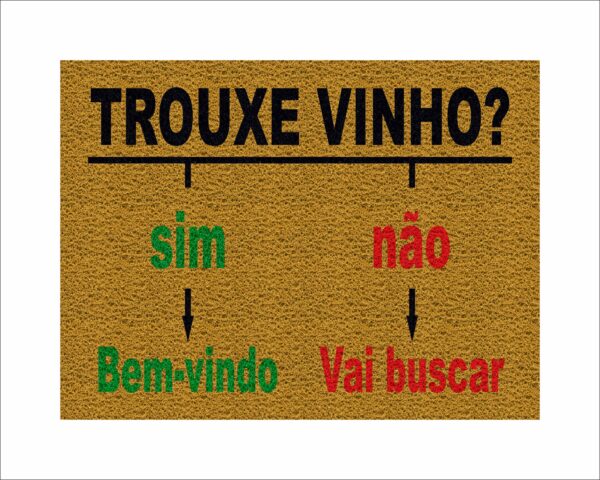 CAPACHO TROUXE VINHO SIM OU NÃO