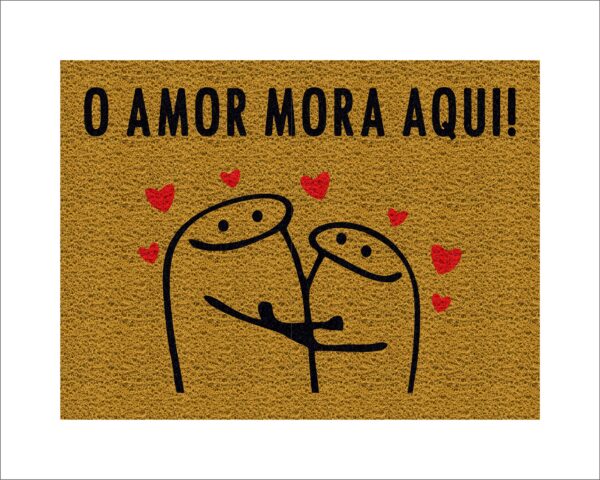 CAPACHO FLORK O AMOR MORA AQUI - Imagem 3
