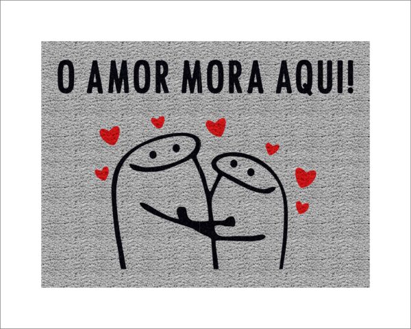 CAPACHO FLORK O AMOR MORA AQUI - Imagem 2
