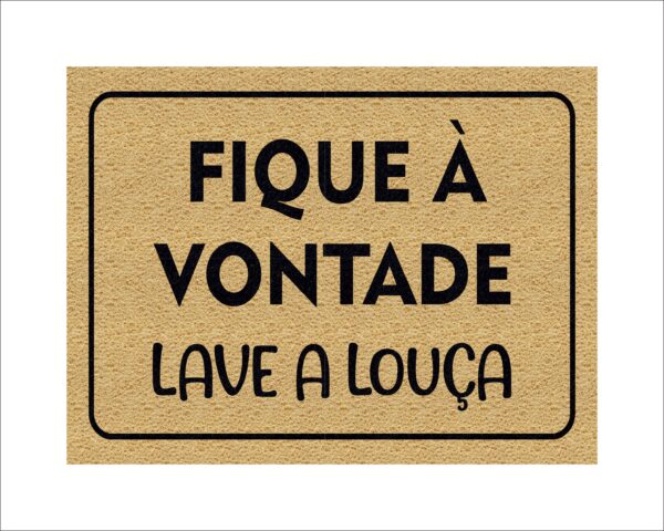 CAPACHO FIQUE À VONTADE LAVE A LOUÇA - Imagem 5