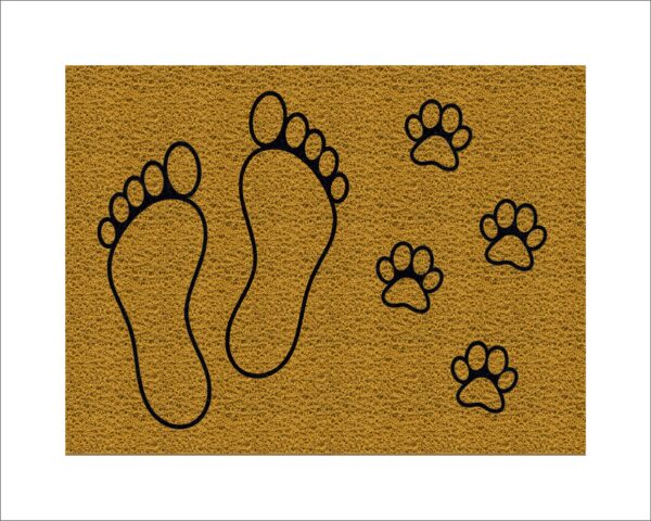 CAPACHO PEGADAS HUMANOS E PETS