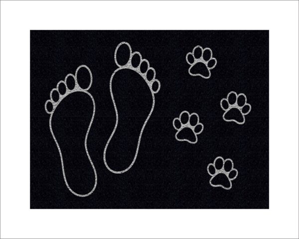 CAPACHO PEGADAS HUMANOS E PETS - Imagem 2